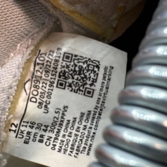 Size 12 - Air Jordan AJKO 1 Low x Union Mens White Low Top Sneakers DO8912-101 - Picture 8 of 10